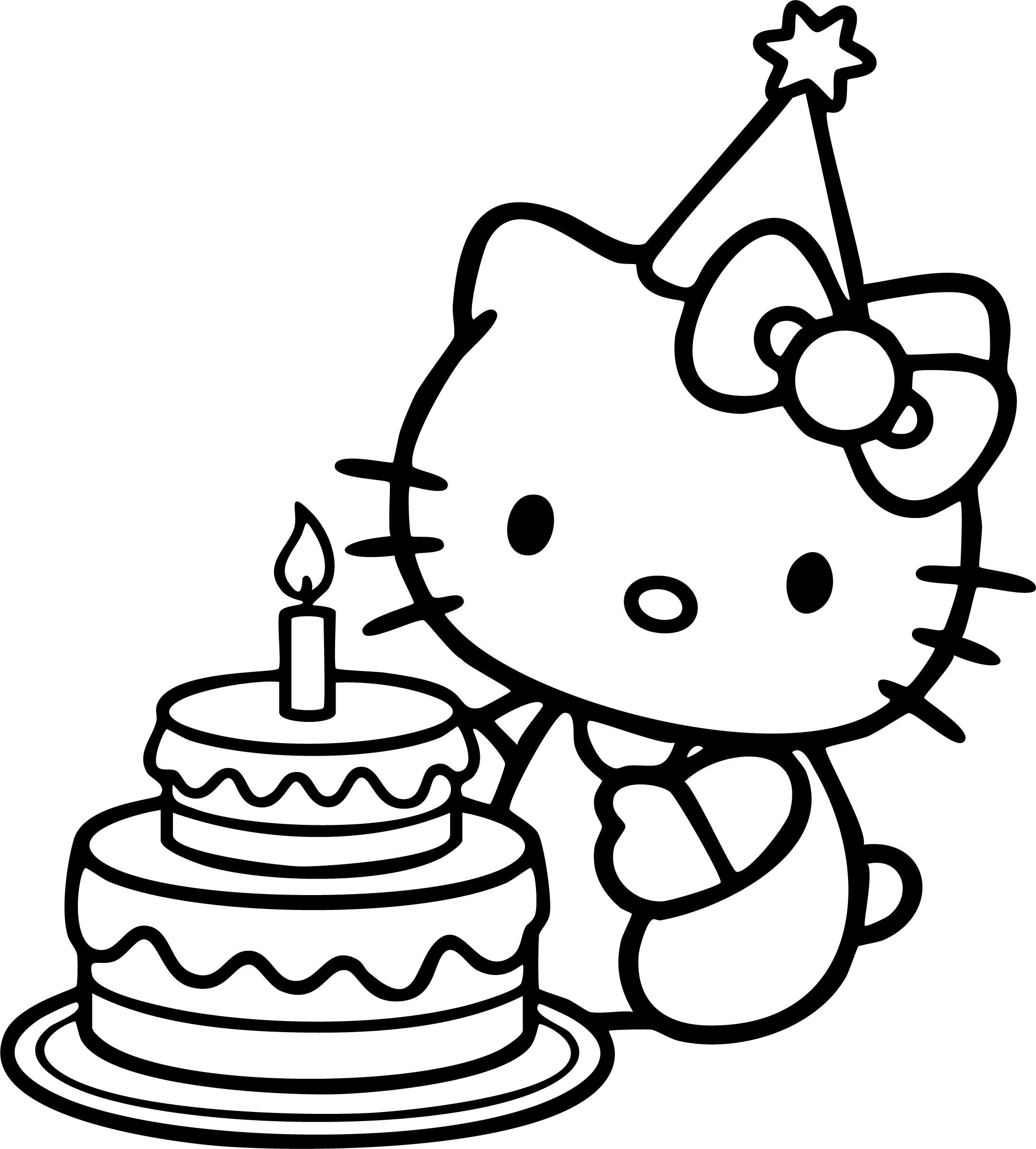 Hello Kitty Coloring Pages